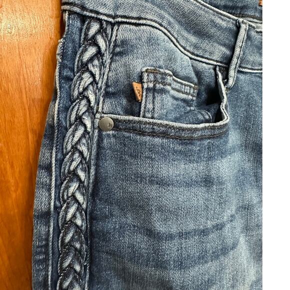 Judy Blue “Aurora” High Waist Braided Side Seam Crop Wide Leg Jeans – Size 16W - Picture 7 of 10